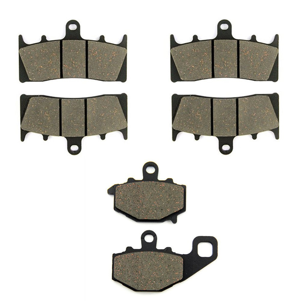 SOMMET Motorrad Bremsbeläge Vorne + Hinten für Kawasaki ZX9R (ZX 900 B/C/E) Ninja (1996-2001)