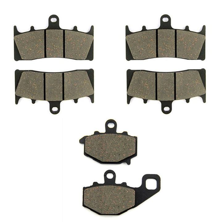SOMMET Motorrad Bremsbeläge Vorne + Hinten für Kawasaki ZX9R (ZX 900 B/C/E) Ninja (1996-2001)