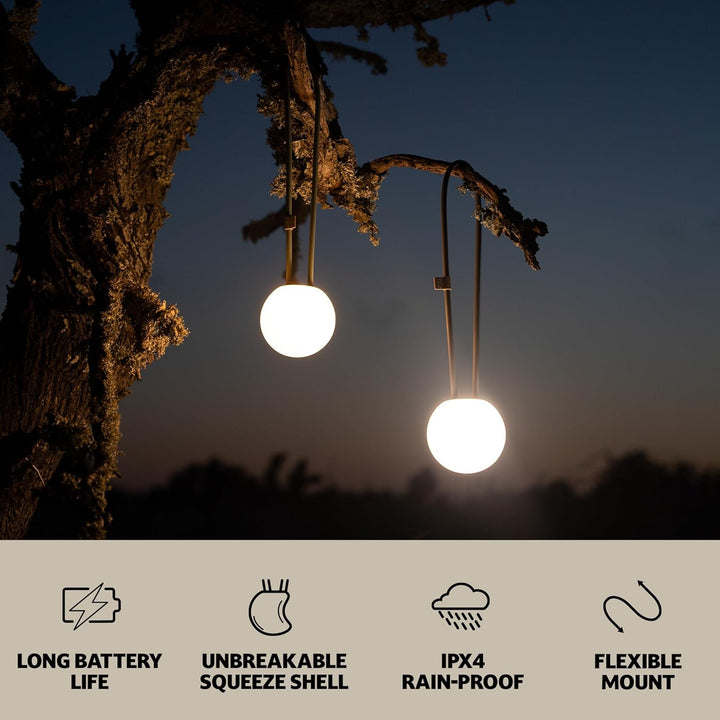 Campo Libre.® LENI I Campinglampe I flexible Outdoorlampe zum Aufhängen, Hinstellen und Montieren I