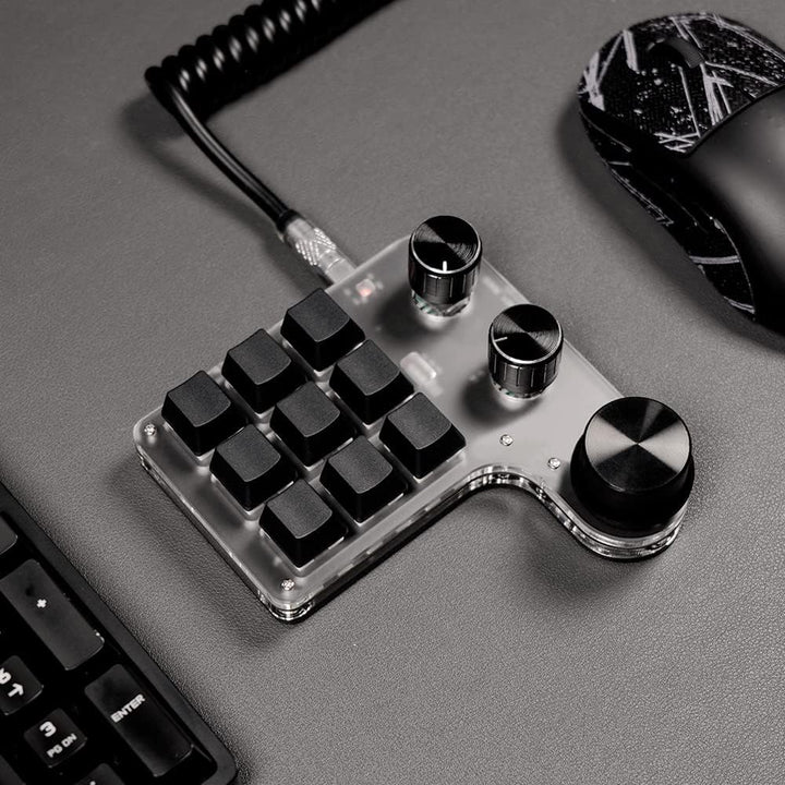 Mechanische Mini Makro Tastatur - Kabellos, Programmierbar, Hot-Swap Gaming Keyboard mit RGB Beleuch