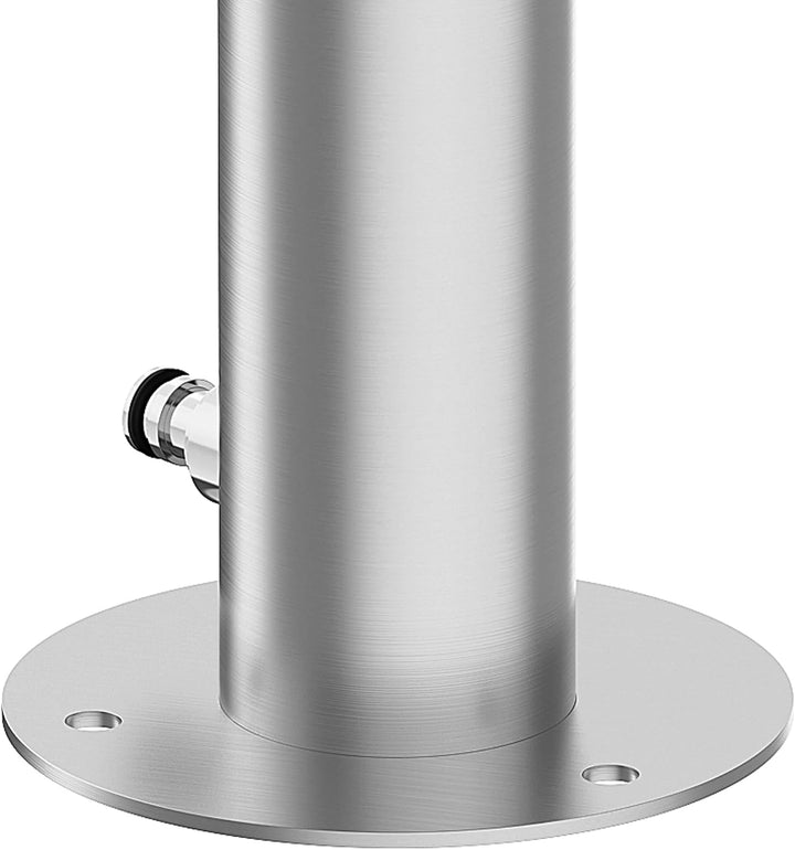 Edelstahl Wasserzapfsäule 93 cm Garten Wasserhahn Säule Ø 63 mm Edelstahl 304 gebürstet 2 Auslässe v