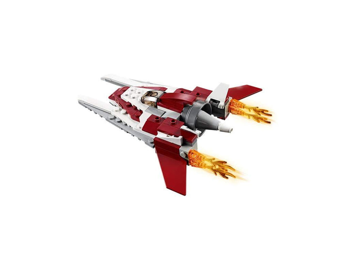 LEGO 31086 Creator Flugzeug der Zukunft, Raumschiff der Zukunft oder Roboter der Zukunft, 3-in-1 Bau