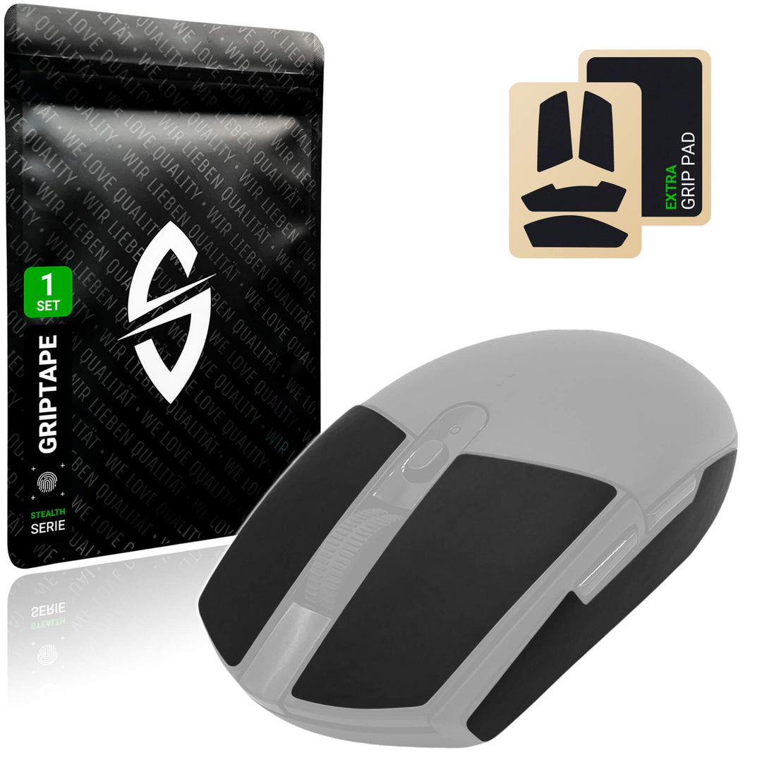 SensoryBoost Maus Grip Tape – kompatibel mit Logitech G305, G PRO, G203 (inkl. Zuschnitt-Pad) Schwei