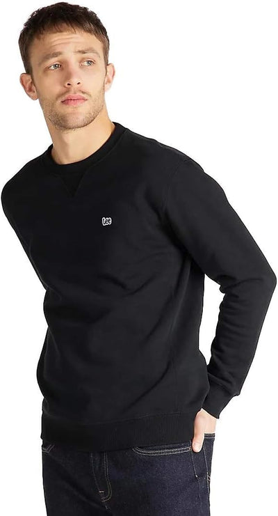 Lee Herren Plain Crew SWS Sweatshirt M Schwarz, M Schwarz