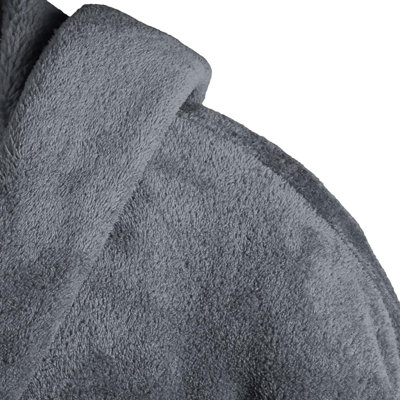 Gräfenstayn® Damen & Herren Kuschelfleece Bademantel mit Kapuze Grösse S-XXXL mit Öko-Tex Standard 1