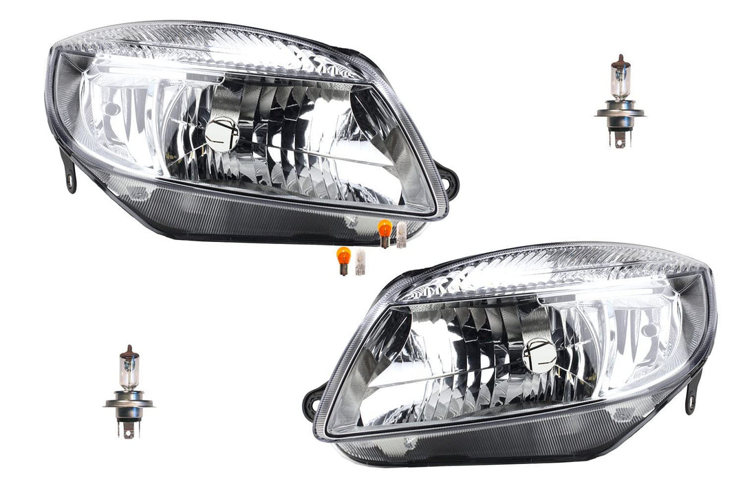 Johns, kompatibel zu Skoda Fabia Scheinwerfer 54 12/06-03/10 + Leuchtmit. Set li. rech.