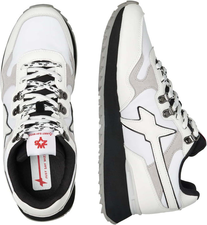 w6yz Yak-M.-Sneakers aus technischem Gewebe und Veloursleder 42 EU Weiss, 42 EU Weiss
