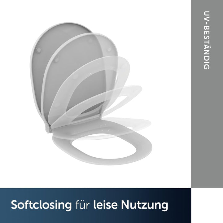 Ideal Standard E036801 WC-Sitz Wrapover mit Softclosing Weiss, Wrapover mit Softclosing Weiss
