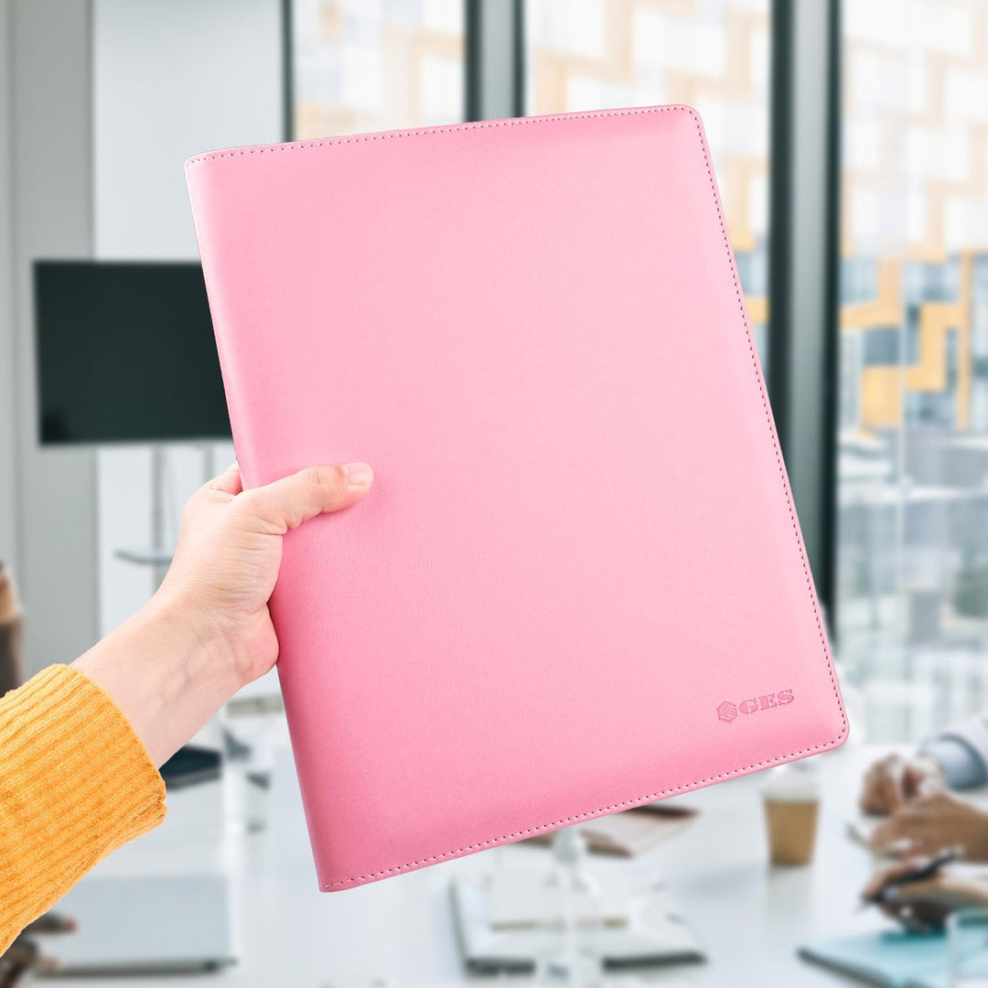 GES Klemmbrettmappe aus Leder, für Lebenslauf, Büro, Konferenz, A4, für Business, Schule, Büro, Konf