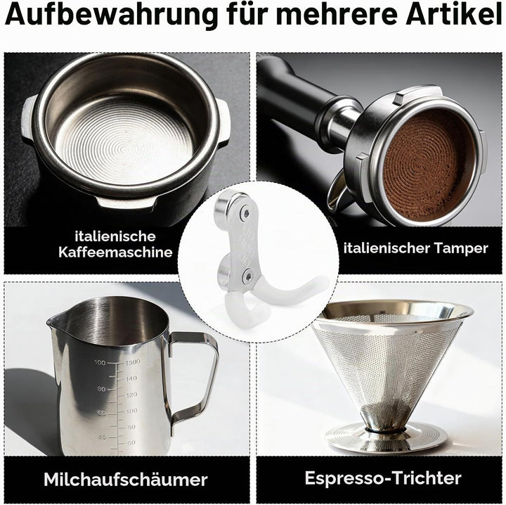 2 Stück Magnetischer Siebträger Halter, Siebträger Zubehör für Ninja Luxe Cafe Breville Maschinen, E