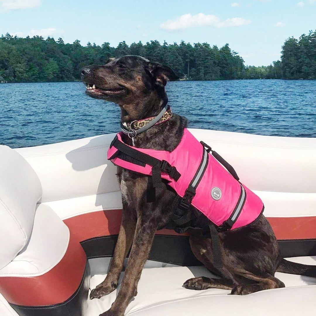 VIVAGLORY Rip Stop Schwimmweste Hund, Hundeschwimmweste, Schwimmhilfe & Auftrieb, Rettungsweste Hund