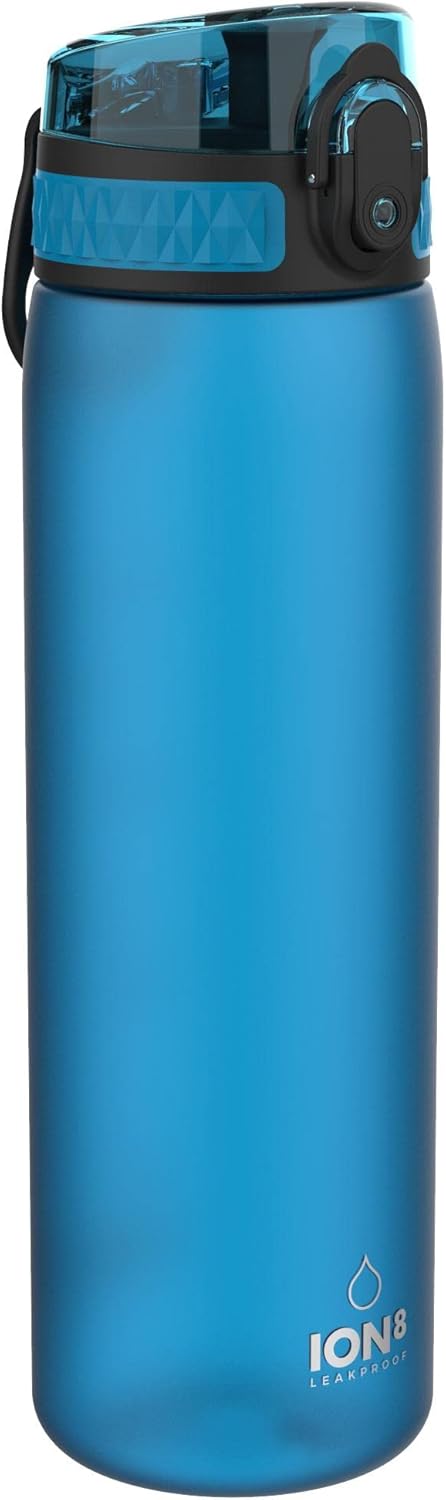 ion8 Trinkflasche, 500 ml, Auslaufsicher, Einhandöffnung, Sichere Verriegelung, Spülmaschinenfest, B