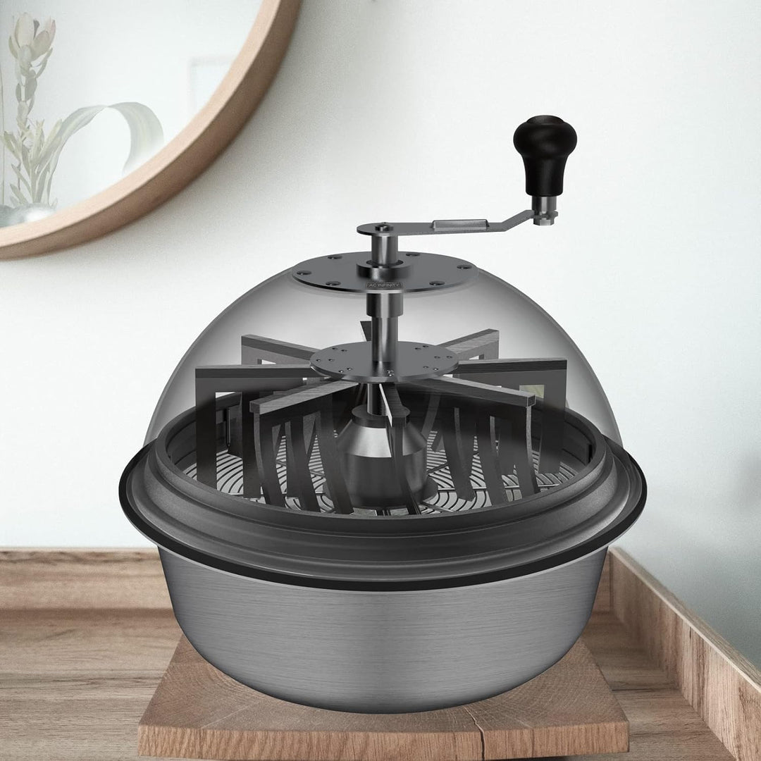 AC Infinity Bud Leaf Bowl Trimmer 48,3 cm, klare Sichtbarkeit Kuppel mit scharfen Edelstahlklingen,