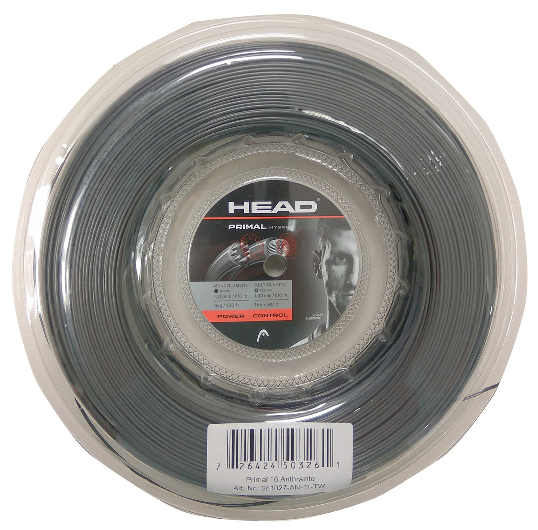 HEAD - Primal Hybrid Tennissaite (200 m) Einheitsgrösse, Einheitsgrösse