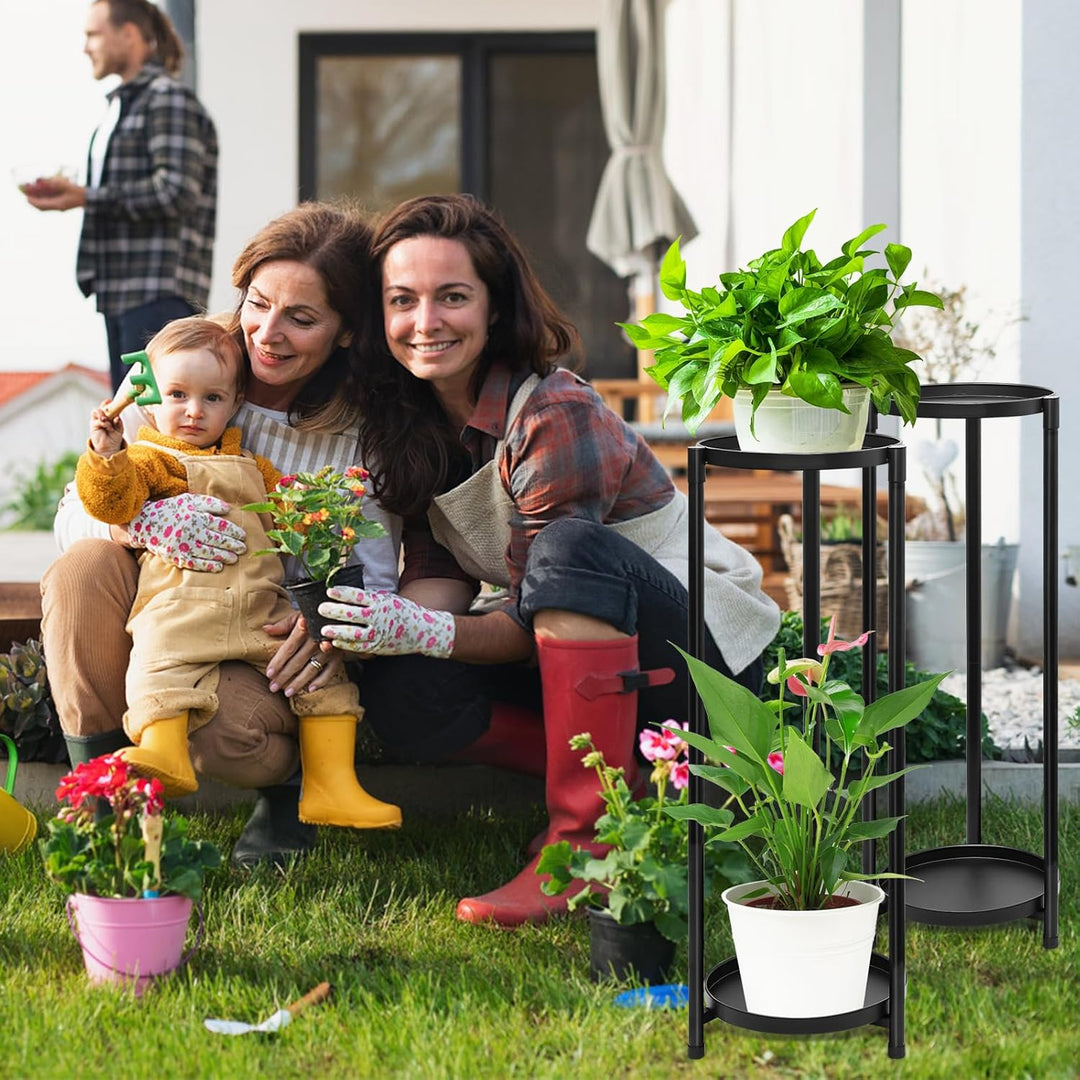 VeyFolzin.st Pflanzenständer Metall Blumentopfständer, Blumentopf Ständer Blumentopfhalter, Drinnen