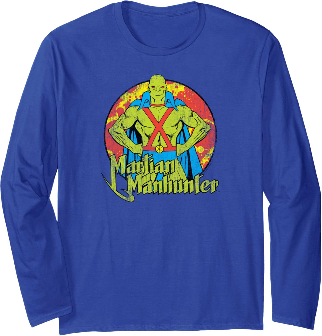 Justice League Martian Manhunter Circle Langarmshirt