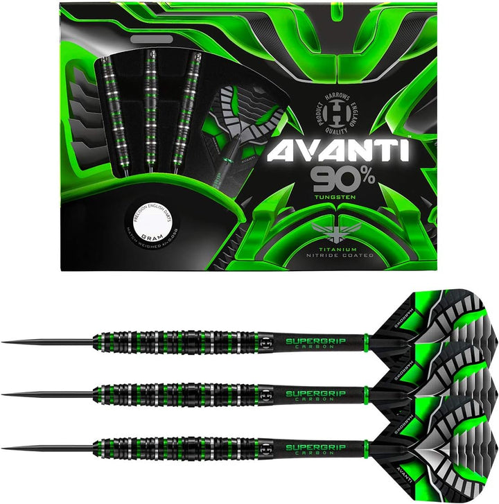 Harrows Avanti Dartpfeile aus 90% Wolfram mit Stahlspitze 21.0 Gramm, 21.0 Gramm