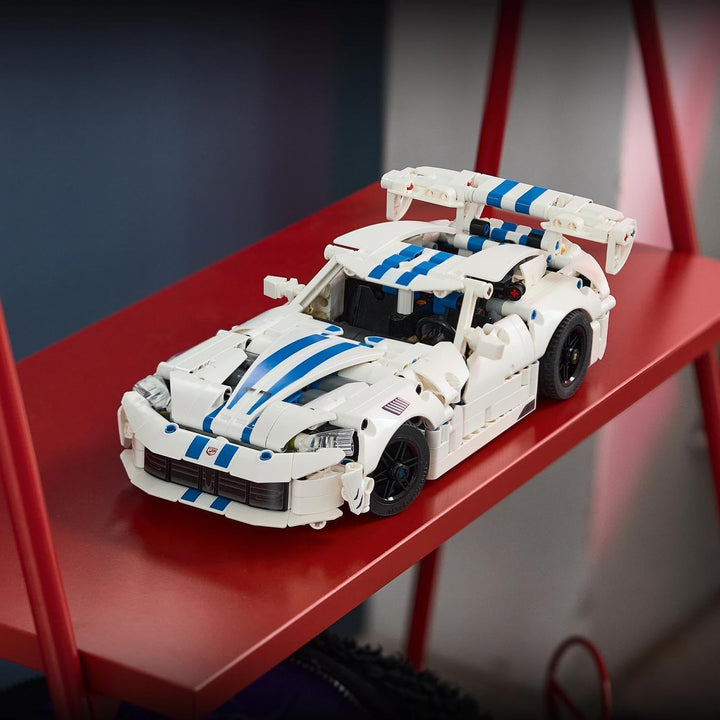 LEGO Technic Dodge Viper GTS-R Sportwagen - Bauset - Rennauto mit Lenkung, V10-Kolbenmotor und aufkl