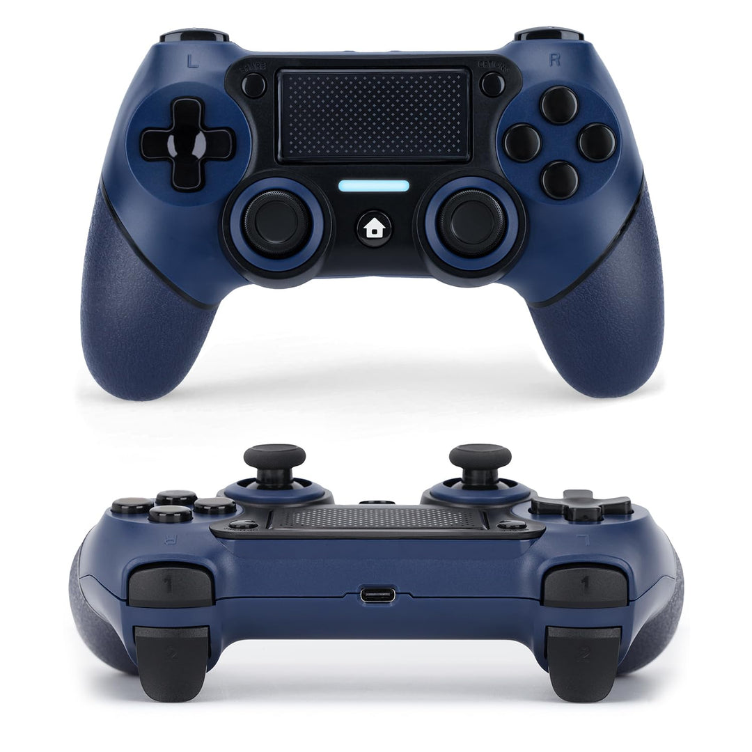 VooFun Wireless Controller Kompatibel mit PS-4/Pro/Slim/PC, Bluetooth Gamepad mit Vibration,6-Achsen