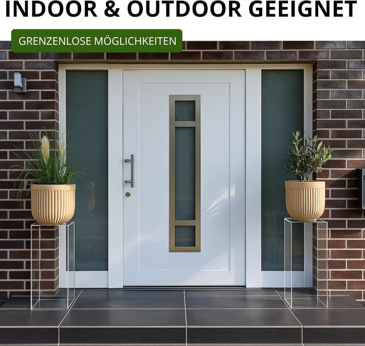 StarK® Blumenständer,Premium Acrylglas Dekosäule belastbar bis 30kg,Blumensäule,Pflanzenständer,Pode