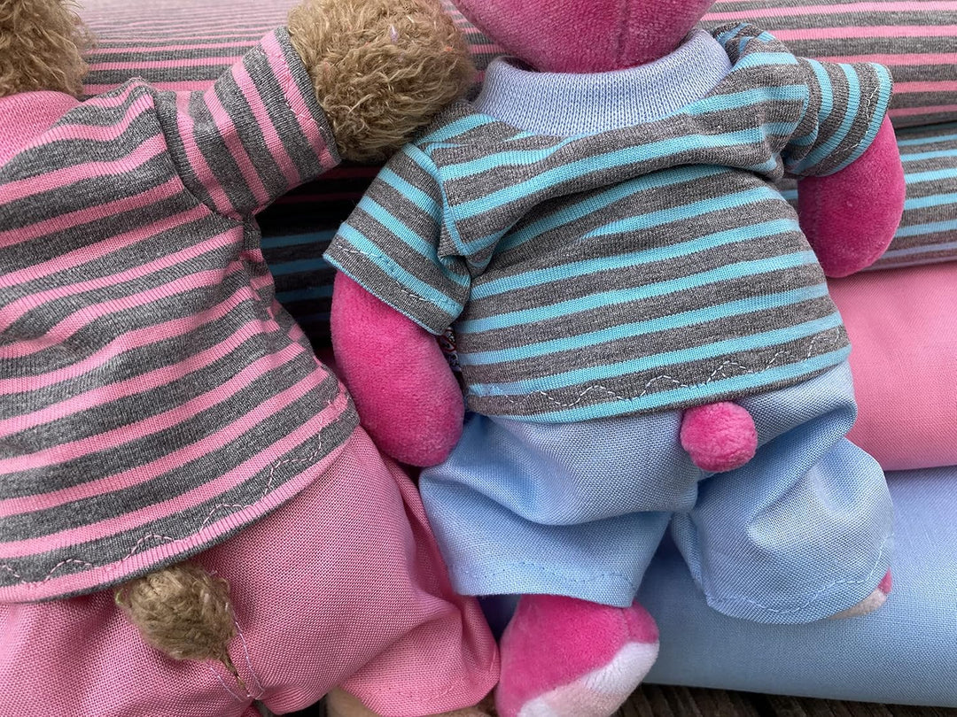 Kleidung handmade Shirt + Hose für Bären Teddy Gr. 22 cm/oder 35 cm Bekleidung Puppenkleidung