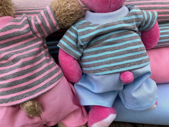 Kleidung handmade Shirt + Hose für Bären Teddy Gr. 22 cm/oder 35 cm Bekleidung Puppenkleidung