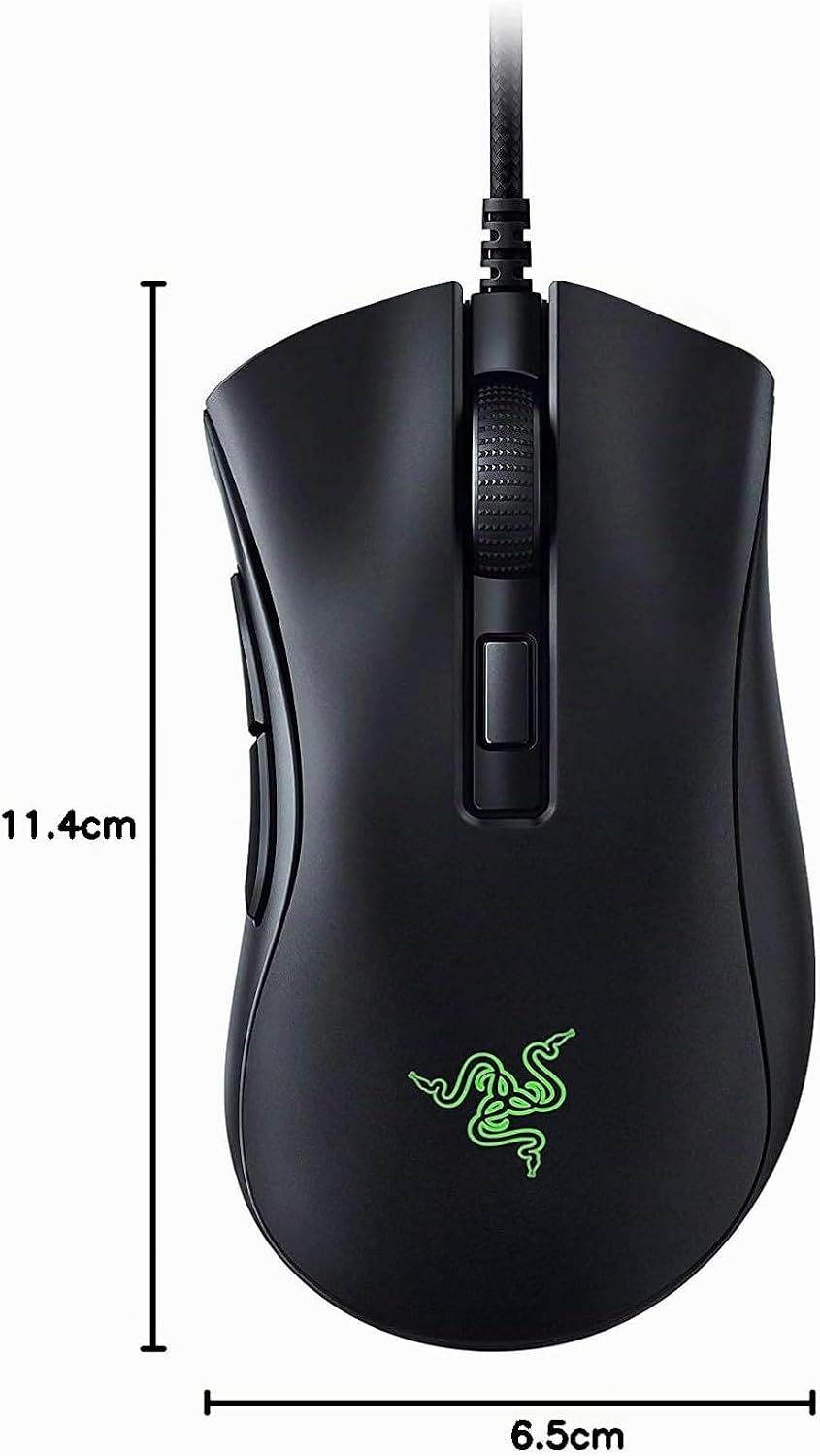 Razer DeathAdder V2 Mini-USB-Gaming-Maus: Optischer Sensor mit 8500 K DPI, 62 g leichtes Design, Chr