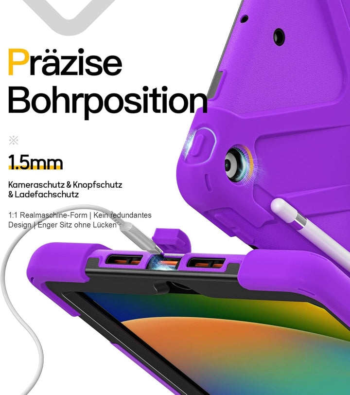 BRAECN Hülle für iPad 10.2 Zoll (iPad 9./8./7. Generation), Robuste Stossfeste Schutzhülle mit Stift