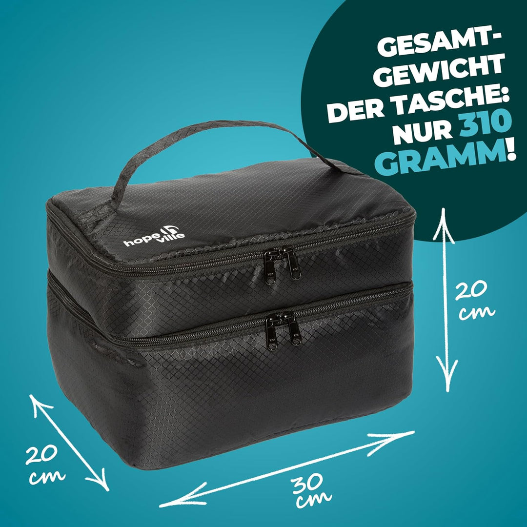 Extra grosser Reise Organizer für Damen, Premium Kosmetiktasche und Kulturtasche für Unterwäsche, Ko