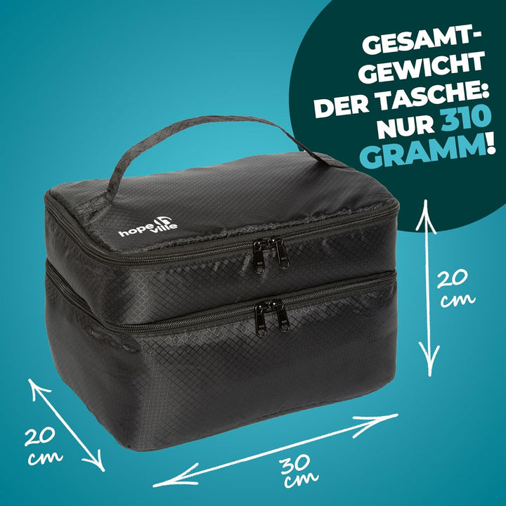 Extra grosser Reise Organizer für Damen, Premium Kosmetiktasche und Kulturtasche für Unterwäsche, Ko