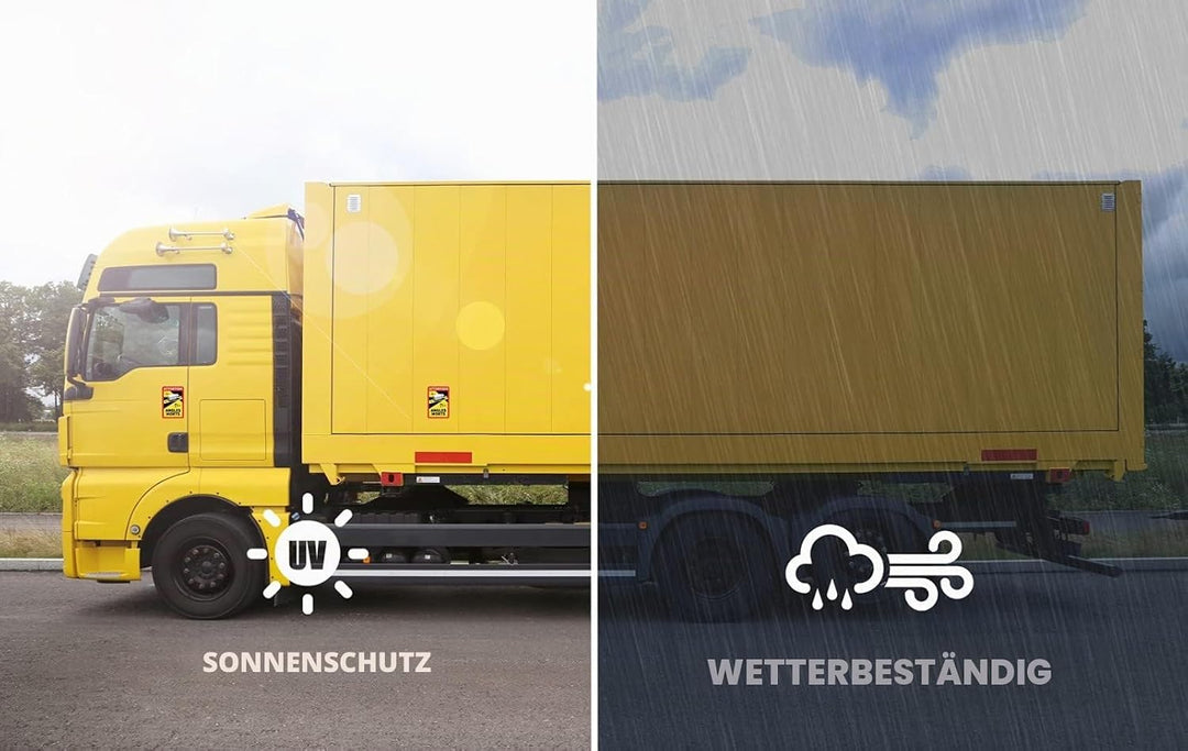30 Stück Attention Angles Morts für LKW und Wohnwagen 25 x 17 cm Aufkleber Sticker Hinweiszeichen Sc