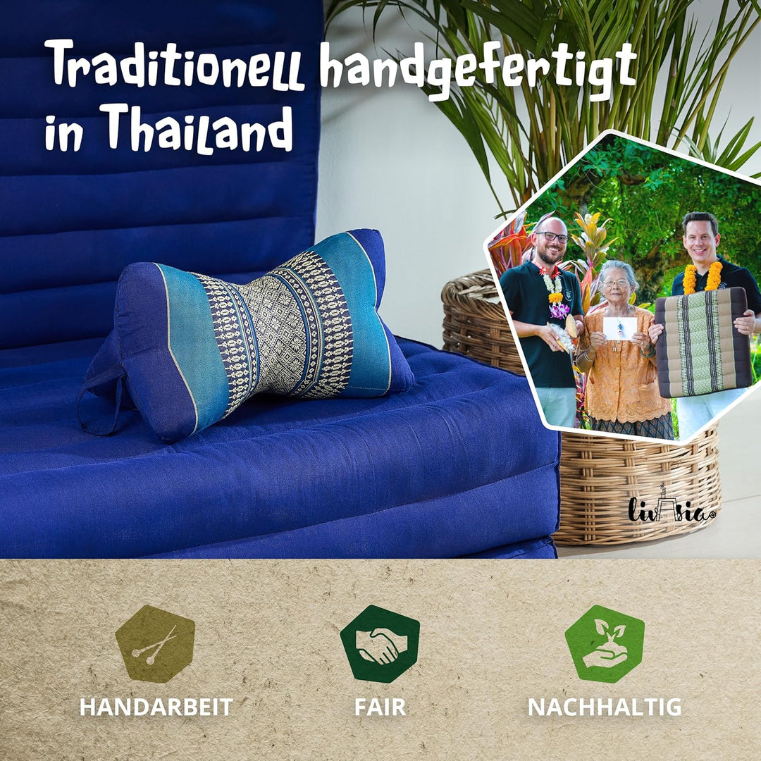 livasia Nackenstützkissen Knochenkissen - Ø 15x32cm - Nackenkissen Knochenform, Sofakissen, Lesekiss