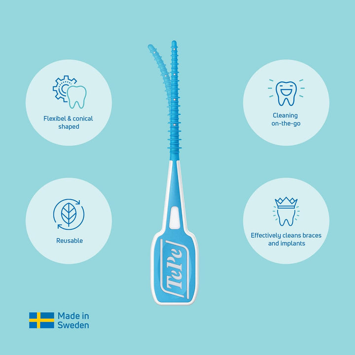 TePe EasyPick Dental Stick M/L / 1 x 36 Stück inklusive praktischem Taschenetui/Für eine einfache, t