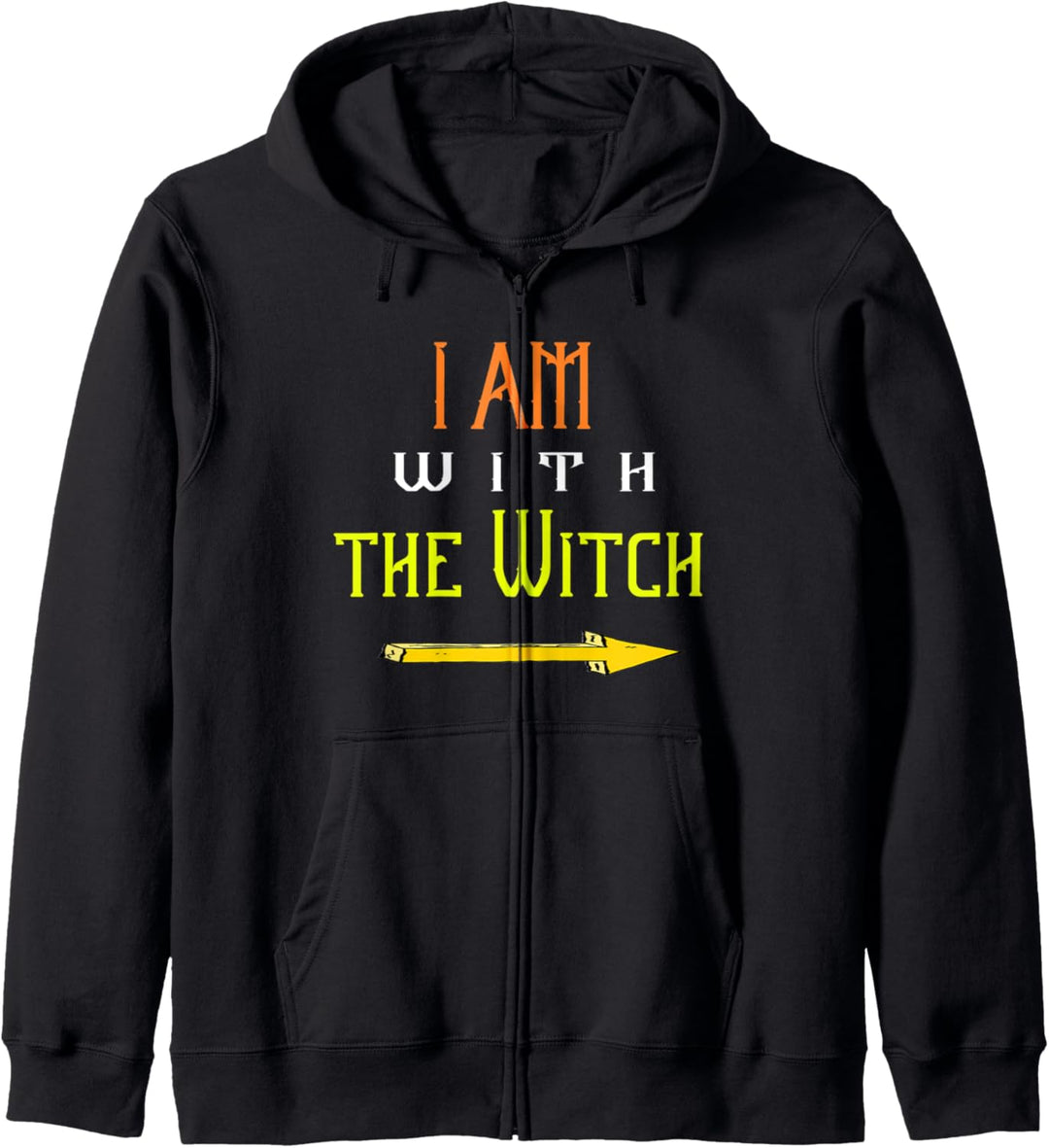 Hexe Halloween Kostüm Lustig Ich bin mit der Hexe Kapuzenjacke