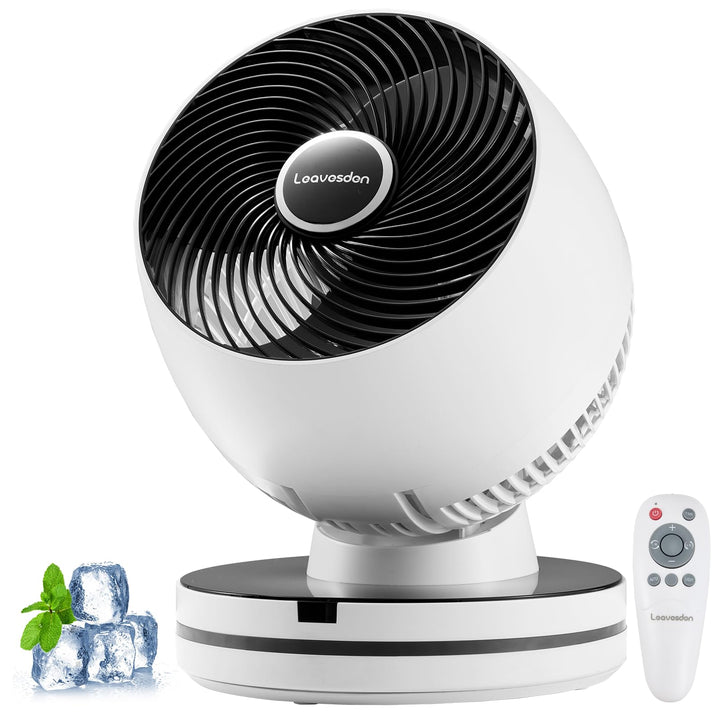 0 dB leiser Tischventilator für das Schlafzimmer – 15,75-Zoll-Luftzirkulationsventilator, 12 Geschwi