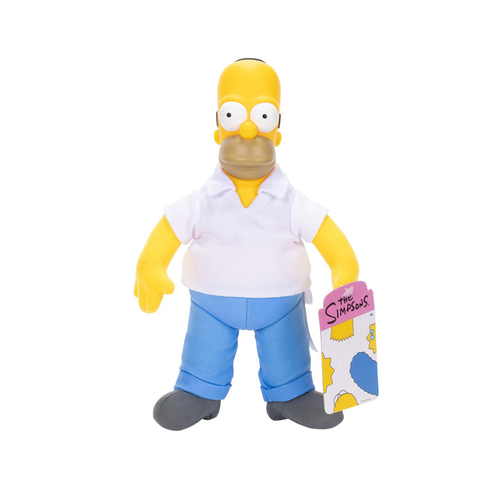 JAKKS Pacific Der Simpsons-Homer-Plüsch, 25 cm, offiziell lizenziert, weicher Plüsch-Homer mit gefor