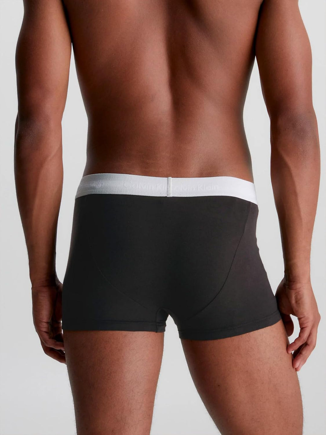 Calvin Klein Herren 3er Pack Boxershorts Low Rise Trunks Baumwolle mit Stretch S B- Ptm Gry, Spc Blu