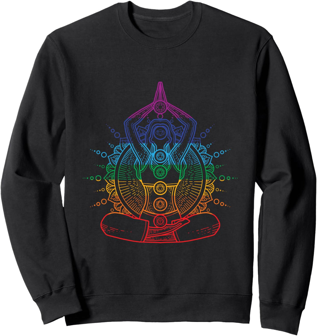 Yoga Mandala Meditation Entspannung Sport Chakra Seele Sweatshirt