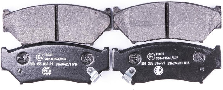 HELLA PAGID 8DB 355 016-911 Bremsbelagsatz - T3081 - Dicke/Stärke: 15.4mm - Bremssystem: Akebono - m