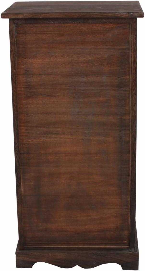 Mendler Kommode Schrank, 81x40x32cm, Shabby-Look, Vintage - braun