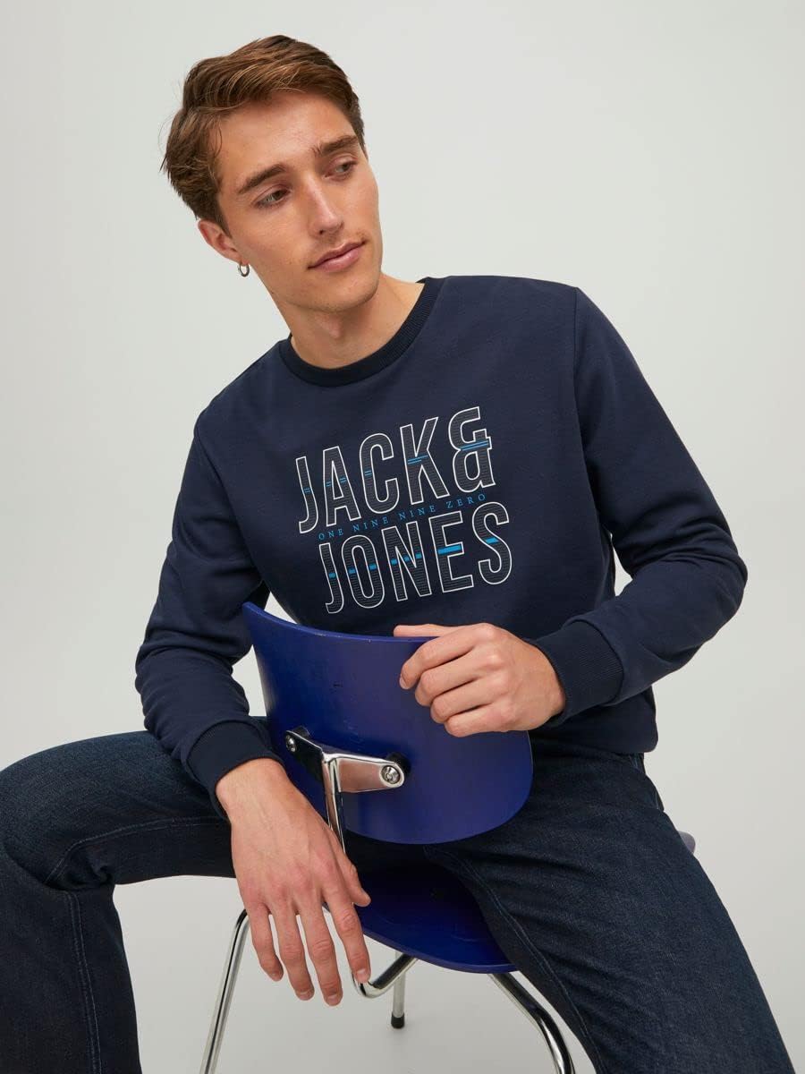 JACK & JONES Xilo Crewneck M Marineblauer Blazer, M Marineblauer Blazer