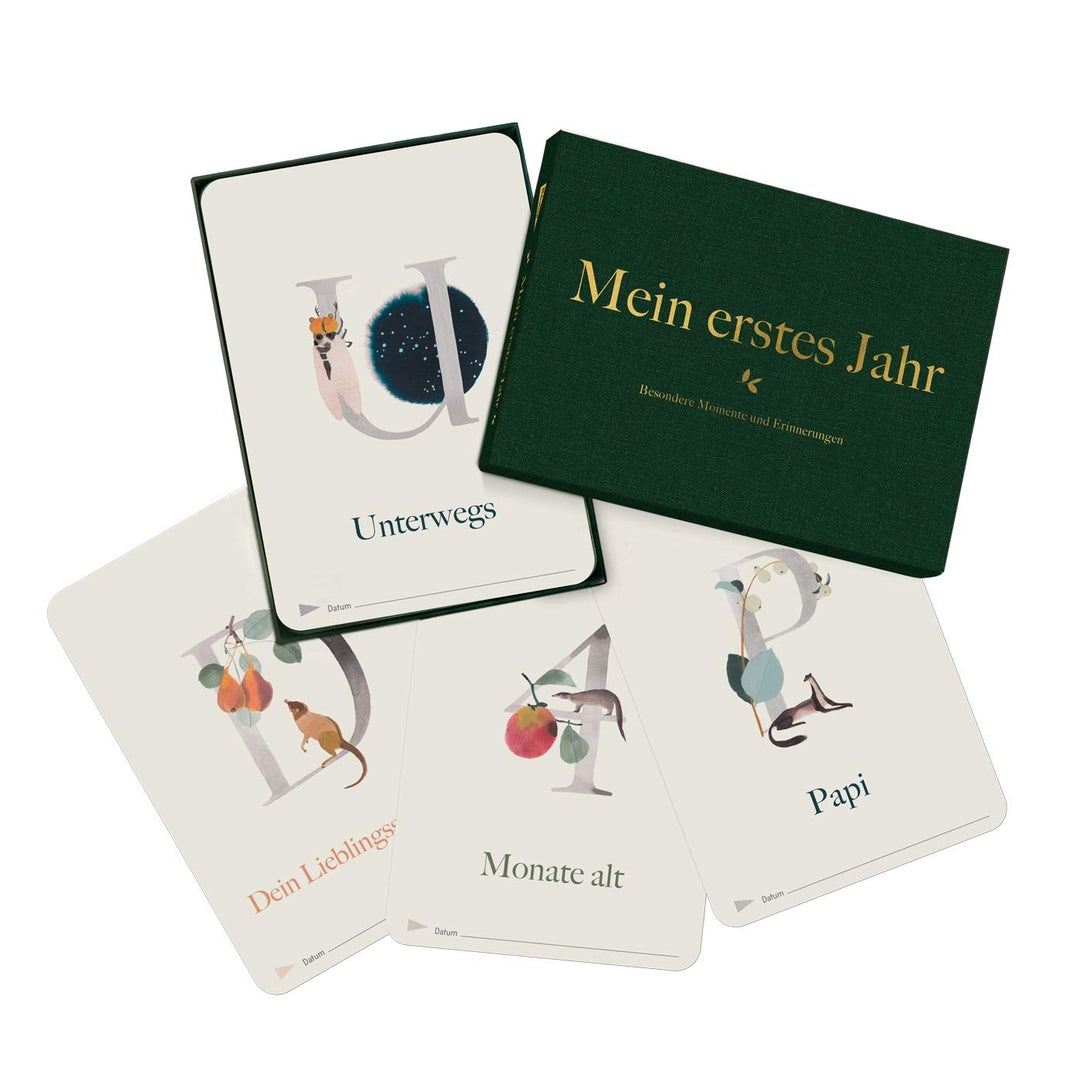 Milestone Cards ABC Baby-Fotokarten -"Mein erstes Jahr" für die einzigartigen Momente 40 Karten