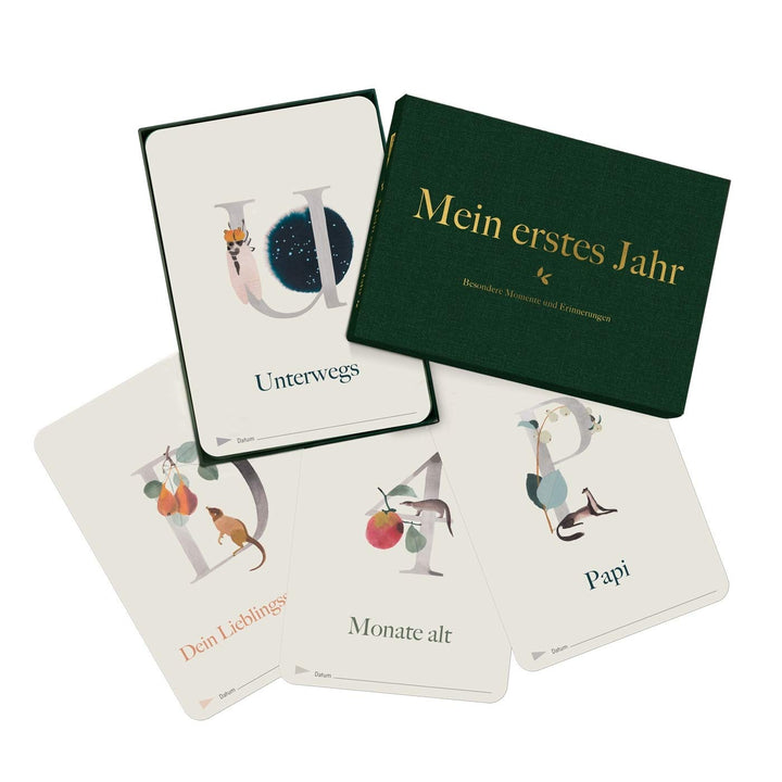 Milestone Cards ABC Baby-Fotokarten -"Mein erstes Jahr" für die einzigartigen Momente 40 Karten
