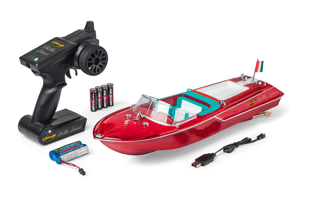 Carson 500108055 Bella Luisa 2.4GHz 100% RTR - RC, Ferngesteuertes Boot für Kinder, Sicherheitsschal