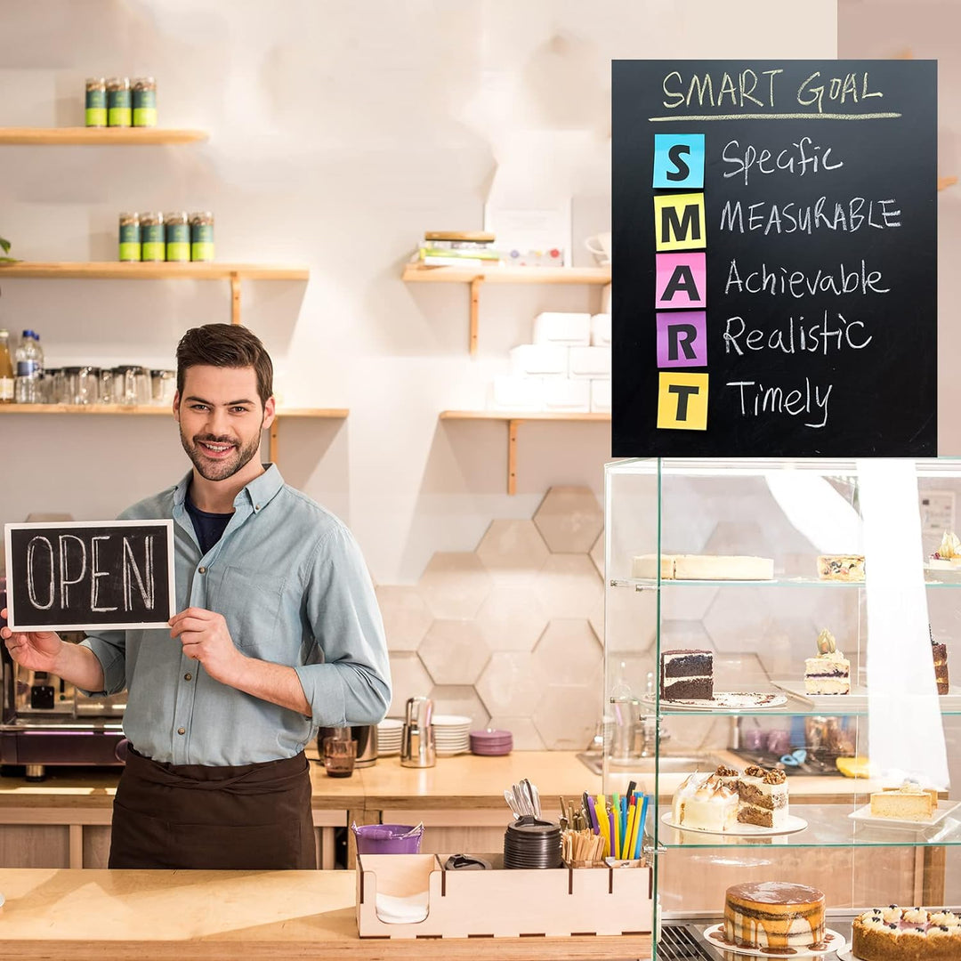 Lyzzxi Tafelfolie Selbstklebend, 50*100cm Magnetfolie Magnetisch Schwarz, Abwischbar Kreidefolie, Ma