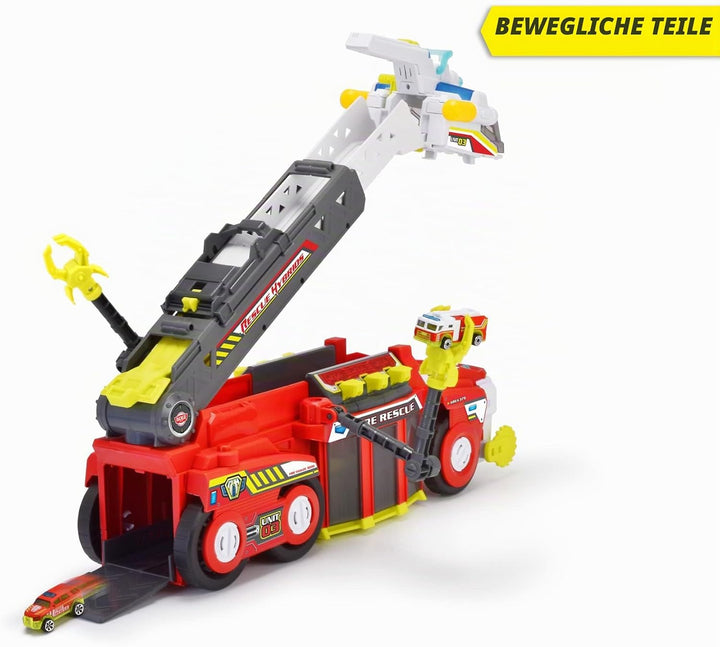 Dickie Toys Rescue Hybrids Feuerwehrauto gross (55 cm) - Rescue Hybrids Feuerwehrauto für Kinder mit