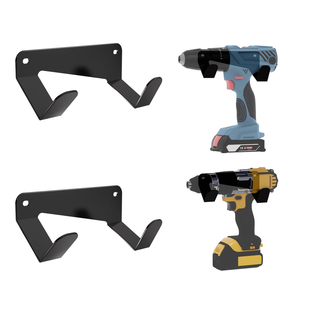 Drill Holder, Heavy Duty Steel Drill Dock Wall Mount, Universal Tool Organizer with Quick-Release Cl