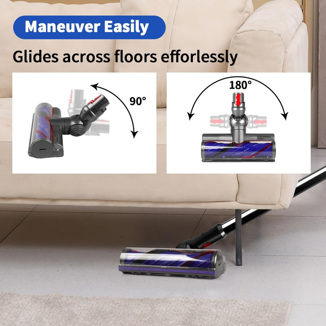 Verbesserter Anti-Verhedderungs Bodendüse, 50W Ersatz-Staubsaugerkopf Kompatibel mit Dyson V12 Slim,
