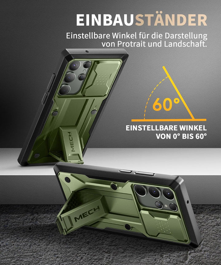 Tongate für Samsung Galaxy S23 Ultra Hülle, [Schiebekamera-Abdeckung &amp; Bildschirmschutz] [2 vordere