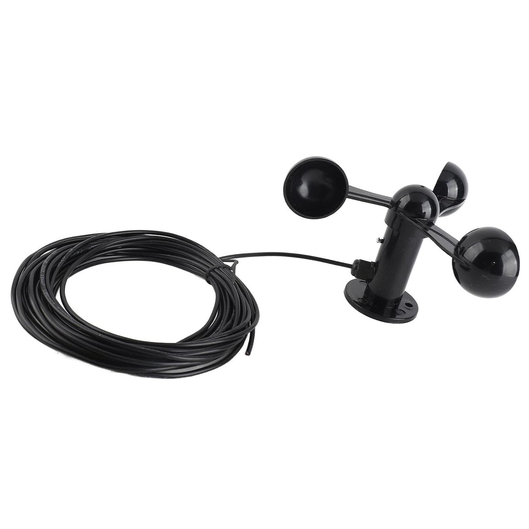 PUSOKEI Dreischalen-Anemometersensor 0-3,8 V |Windgeschwindigkeitsdetektor mit 8 M Kabel Zur Aussenü